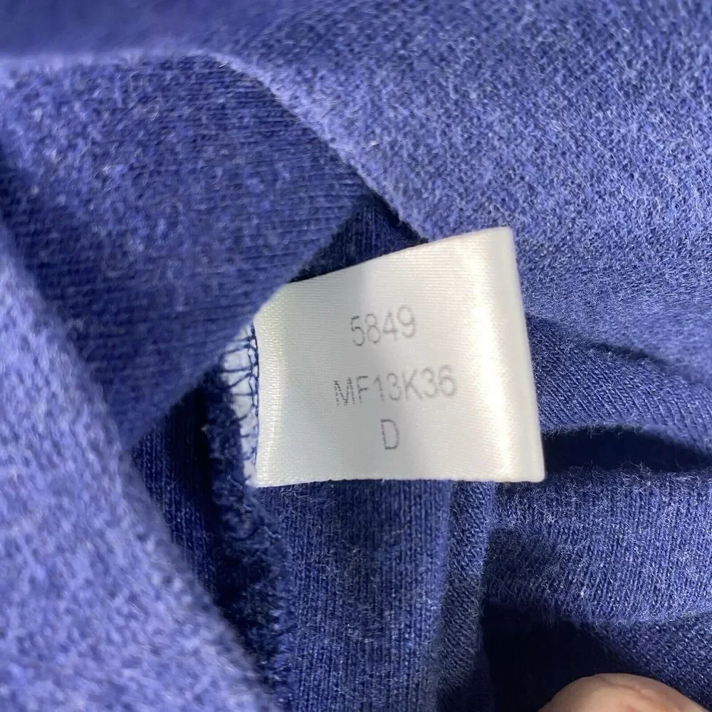 PETER MILLAR Pullover Men XL Blue Interlock 1/4 Zip Long Sleeve Sweater MF13K36